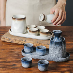 Japanese Style Japanese Ceramic Sake Wine Set Wine Warmer Shochu White Wine Cup