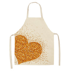 Red Lip Letters Apron Used In Kitchen Home Cleaning Cooking Oil-proof Stain-proof Apron
