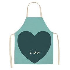 Red Lip Letters Apron Used In Kitchen Home Cleaning Cooking Oil-proof Stain-proof Apron
