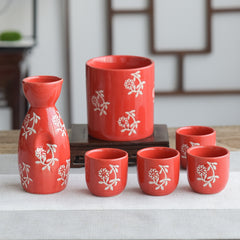 Household Ceramic Wine Pot Red Wine Set