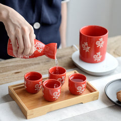 Household Ceramic Wine Pot Red Wine Set